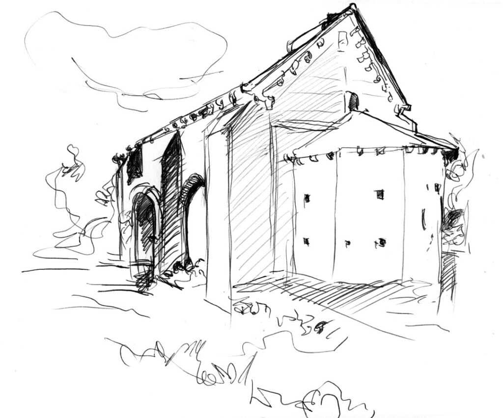 Chapelle Saint Julien en Héritage - Illustration offerte par Gérard Manset